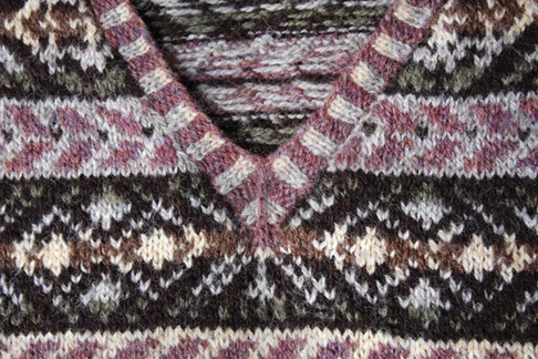 fair isle v neck