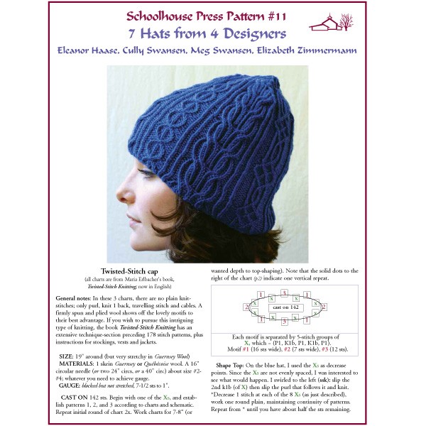 Schoolhouse Press Seven Hats Spp11 Schoolhouse Press Patterns Patterns