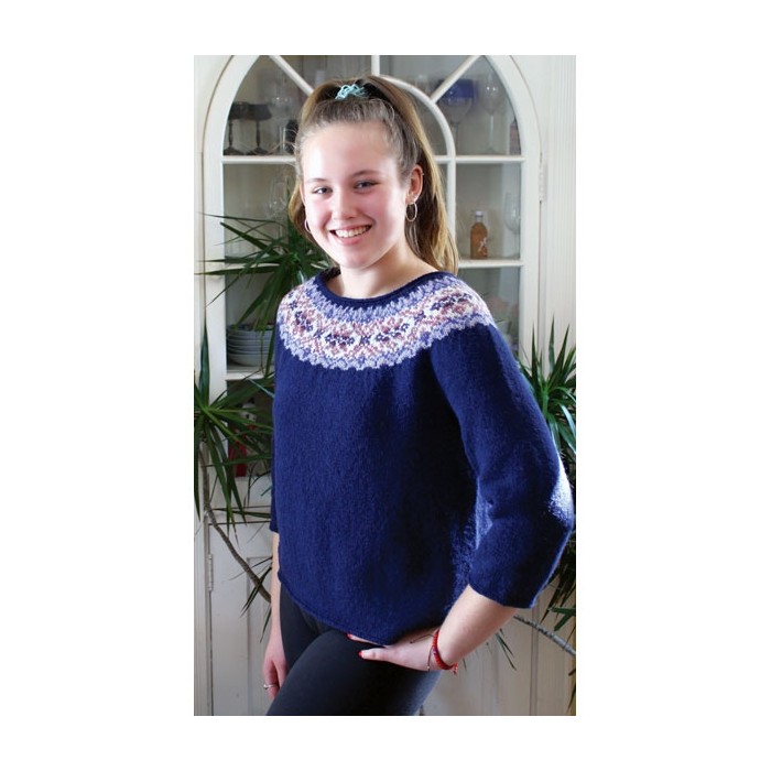 Knitting Pattern, WG 100 A-Line Fair Isle Yoke | Schoolhouse Press