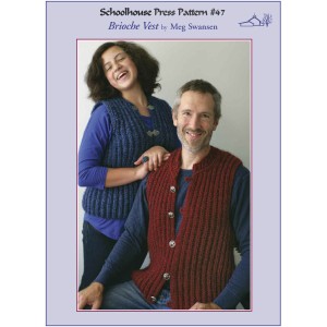 Cover of the knitting instructions for the Brioche Vest