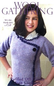 Wg 84 Ruffled Off-Center Faux Cardigan 