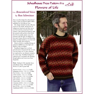 Preview of knitting instructions for Flowers of Life pullover sweater by Ron Schweitzer