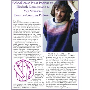 Preview of knitting instructions for the Box-the-Compass pullover sweater