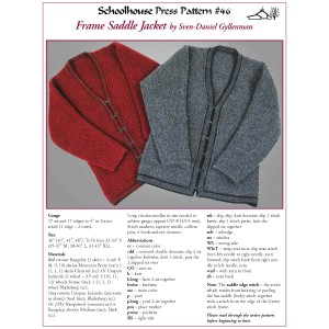Preview of knitting instructions for the Frame Saddle Jacket by Sven-Daniel Gyllenman