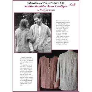 Preview of knitting instructions for the Saddle-Shoulder Aran Cardigan by Meg Swansen