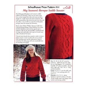 Preview of knitting instructions for the Baroque Saddle Sweater