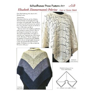Preview of knitting instructions for the Lace or Garter Pelerine by Elizabeth Zimmernmann