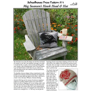 Preview of knitting instructions for the Hawk Head pillow and Armenian knit Hat