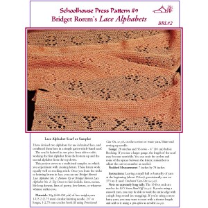 Preview of knitting instructions for the Lace Alphabet Shawl by Bridget Rorem