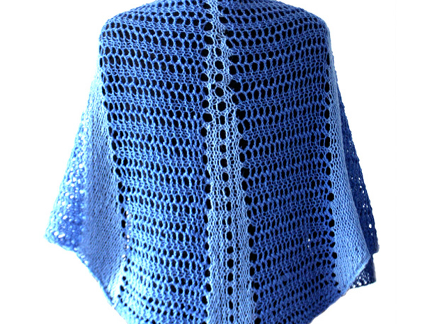 image of up close knitted wool shawl texture