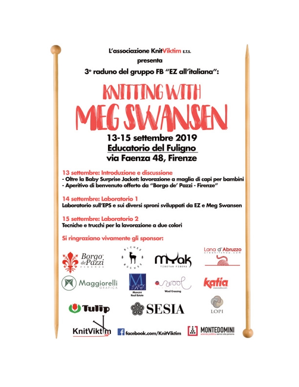 poster advertising Meg Swansen's visit to Italy