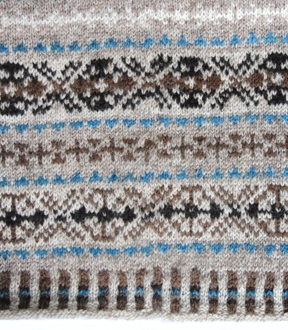 fair isle pattern with slight jog in pattern