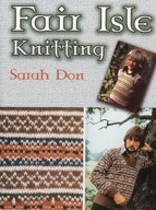 book cover of fair isle sweater knit in browns