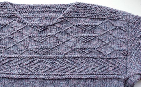 image of top of a guernsey knitted sweater
