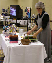 (photo at left Elizabeth Zimmermann & Meg Swansen; photo above Meg Swansen, courtesy of Al Menninga)