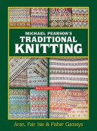 book cover of traditional knitting in greens